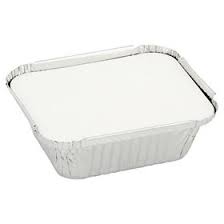 40 x Chefs Kitchen Foil Containers & Lid 4X5 Inches
