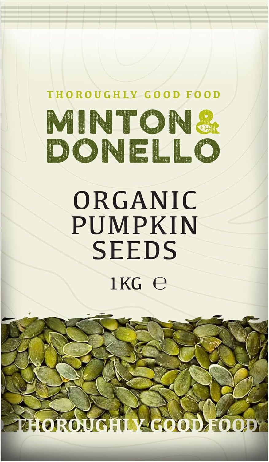 6 x Minton & Donello Organic Pumpkin Seeds - 1000g