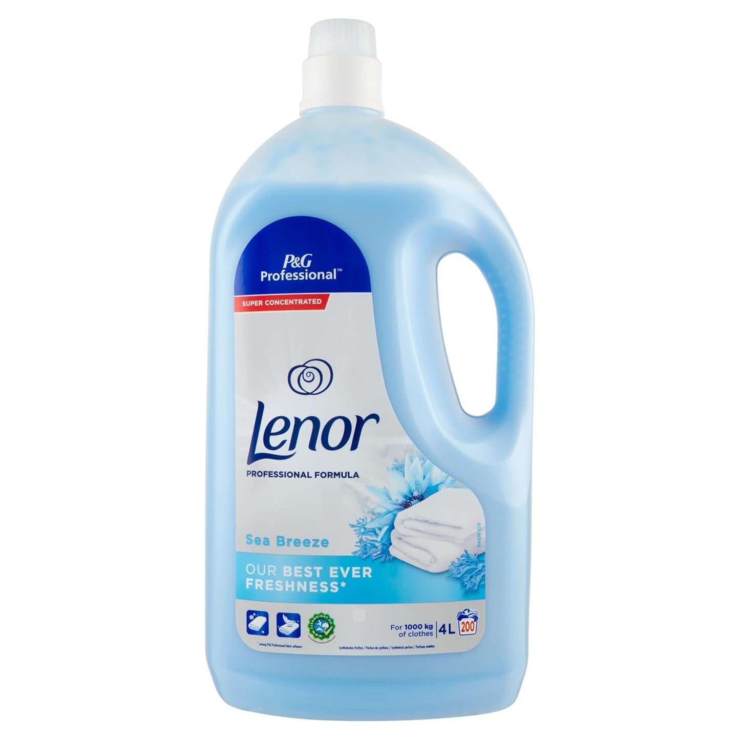 Lenor Professional Sea Breeze Fabric Softener 200 Washes 4L