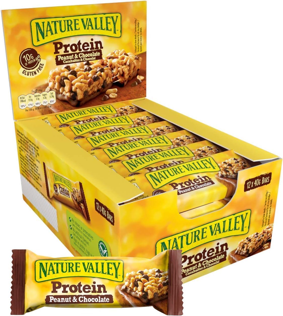 12 x Nature Valley Protein Peanut & Chocolate 40G