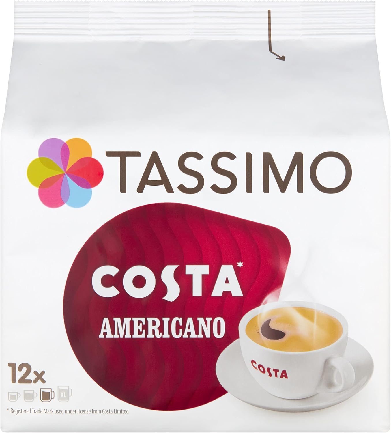 5 x Tassimo Costa Americano 12 X 19G (108G)
