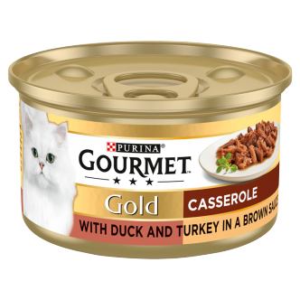 12 X Purina Gourmet Gold Duck And Turkey Casserole 85G
