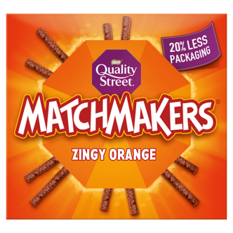 10 x Quality Street Zingy Orange Matchmakers Box 120Gm
