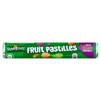 32 x Rowntree'S Fruit Pastilles Sweets Tube Vegan 50Gm