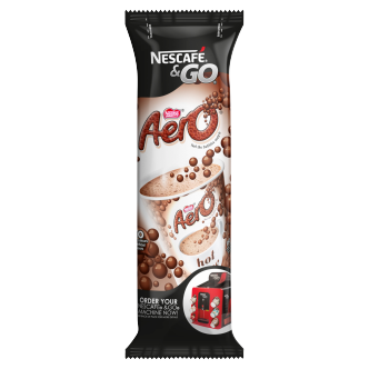 8 X Nescafe Go Aero Instant Hot Chocolate Cup