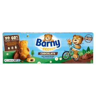 7 x Barny Chocolate Kids Sponge Bear 5 Packs 125Gm