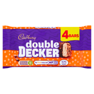 8 x Cadbury Double Decker Snacksize 4Pk 149Gm