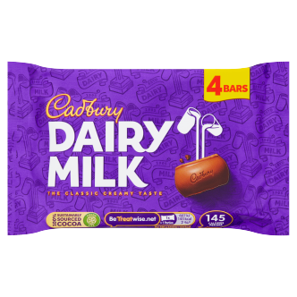 14 x Cadbury Dairymilk Snacksize 4Pk 109Gm