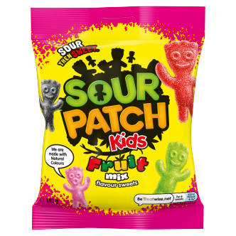 10 x Sour Patch Fruit Mix 10 Case 140Gm
