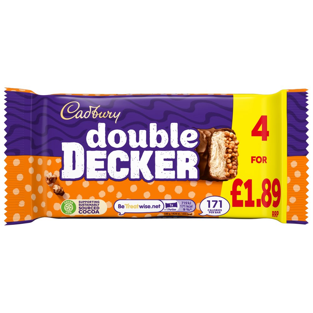 8 x Cadbury Double Decker 4pk - 149.2GM