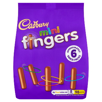 8 x Cadbury Mini Fingers Minibags 96.5Gr