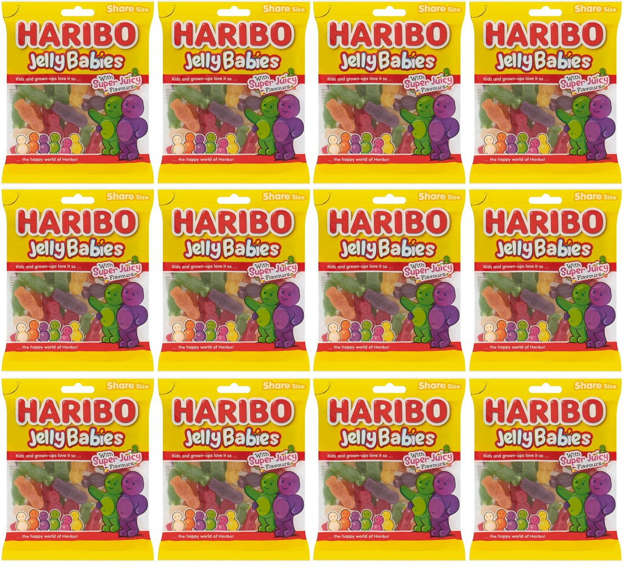 12 x Haribo Jelly Babies 160G