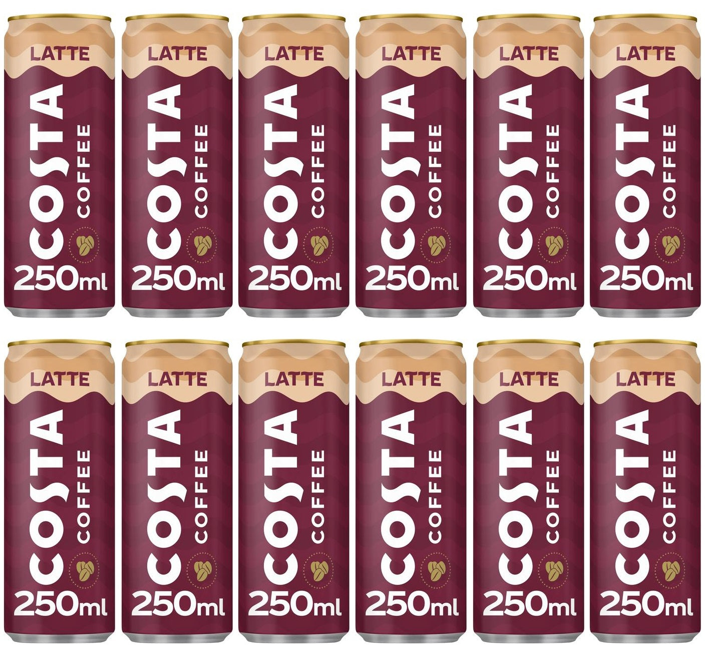 12 x Costa Coffee Latte 250Ml