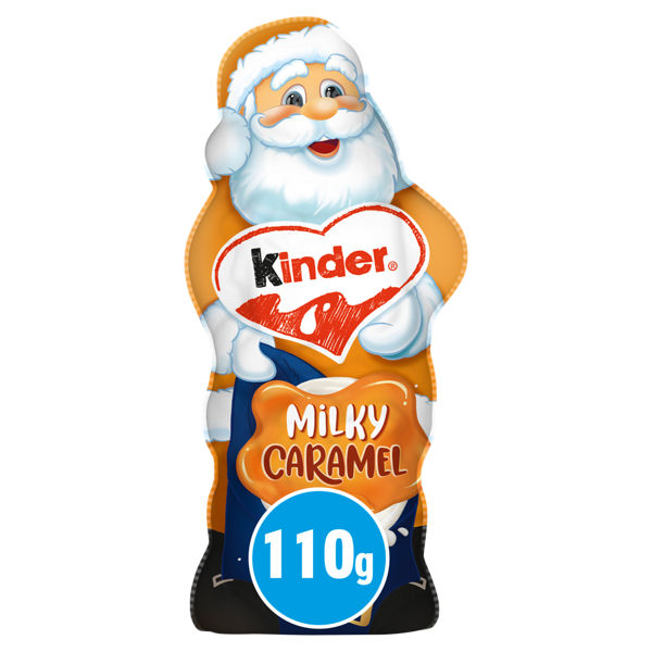 18 x Kinder Santa Figure Milky Caramel - 110GM