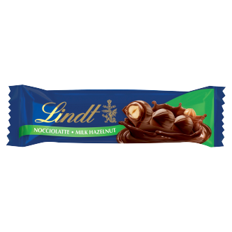 18 x Lindor Nocciolatte Milk Hazelnut Treat Bar 35Gm