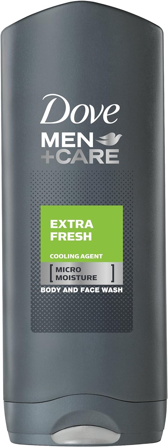 6 x Dove Men + Care Extra Fresh Body And Face Wash 250Ml