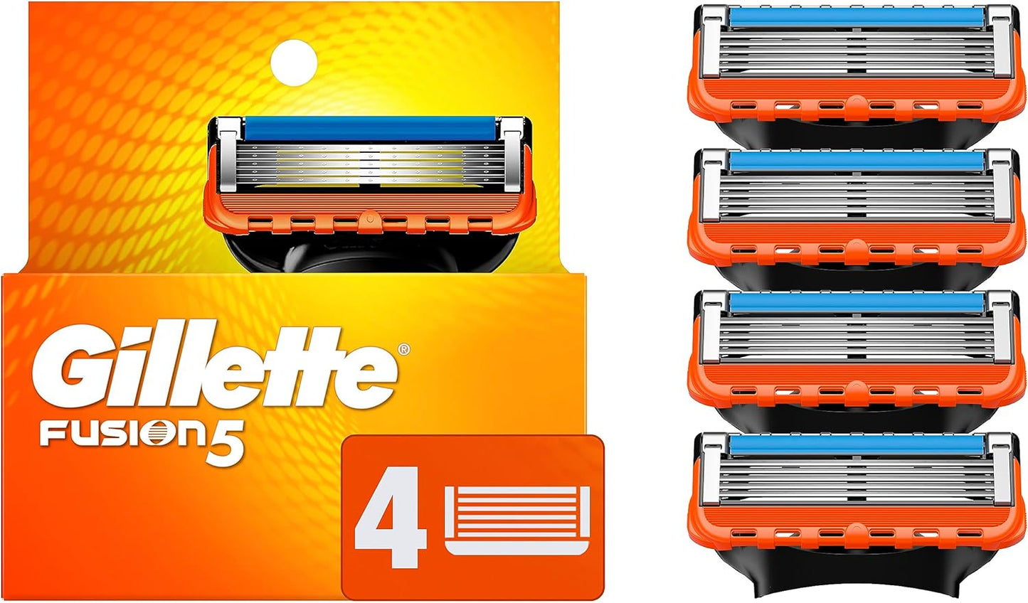 10 x Gillette Fusion5 Razor Refills For Men 4 Razor Blade Refills