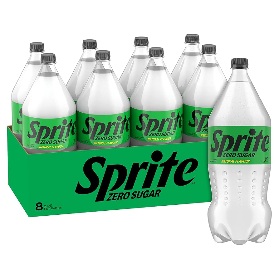 8 x Sprite No Sugar - 2LTR