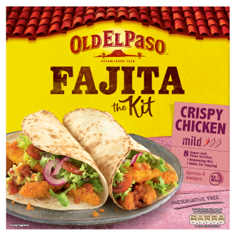 6 x Old El Paso Crispy Chicken Fajita Kit 555Gr