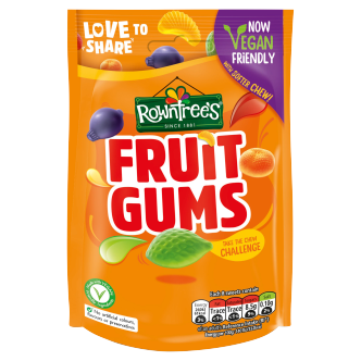 10 x Rowntree Fruit Gums Pouch 150G