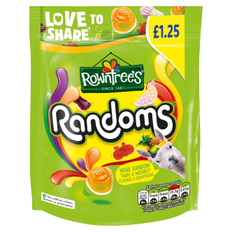 10 x Rowntrees Randoms Pouch - 120Gm
