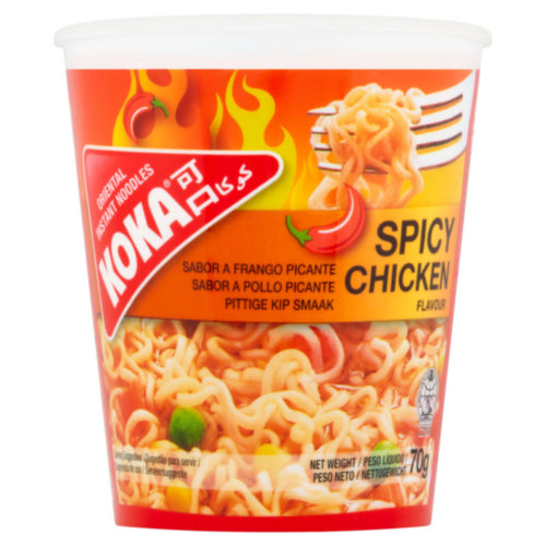 12 x Koka Pot Noodle Spicy Chicken - 70G