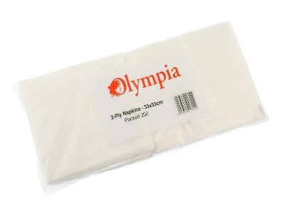 5000 x Olympia Napkins White 1Ply