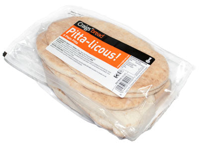 15 x Craigs Plain Pitta Bread - 6