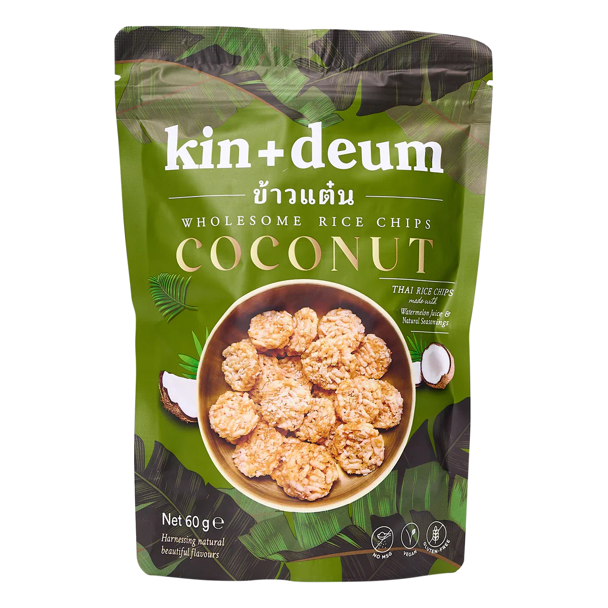 12 x Kin + Deum Coconut Rice Chips - 60g