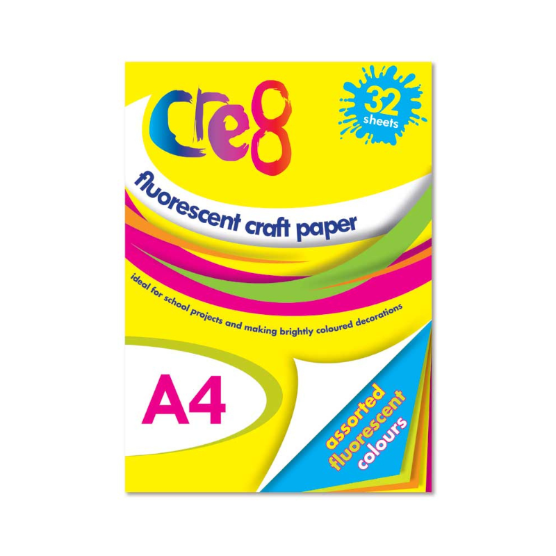 A4 Fluorescent Craft Paper