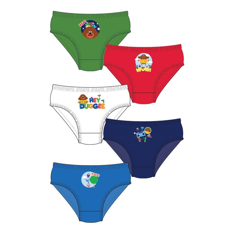 B47 HEY DUGGEE 5PK 18 MONTH - 5 YEARS