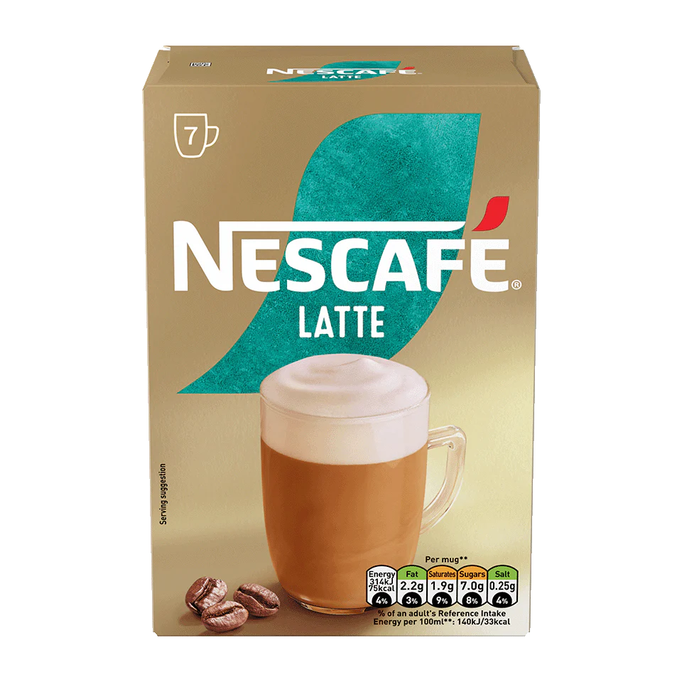 6 x Nescafe Latte Frothy Coffee Sachets - 126