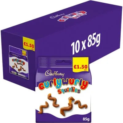 10 x Cadbury Curly Wurly Squirlies - 85GM