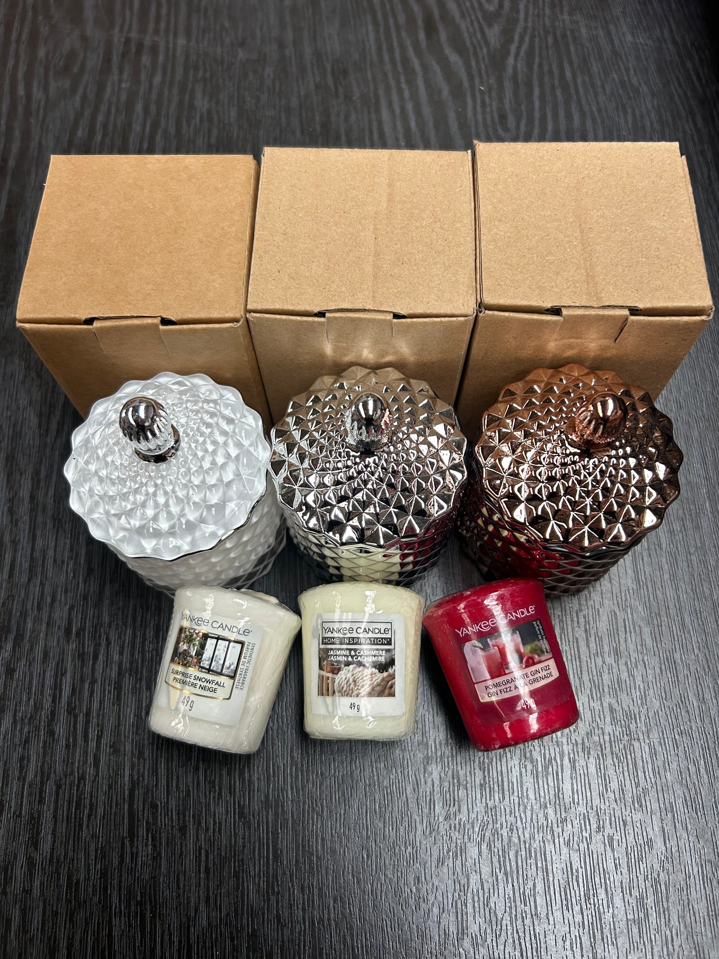 Yankee Candle Votives Set and Luxury Jars (Set of 3) | Home Fragrance Candle Set