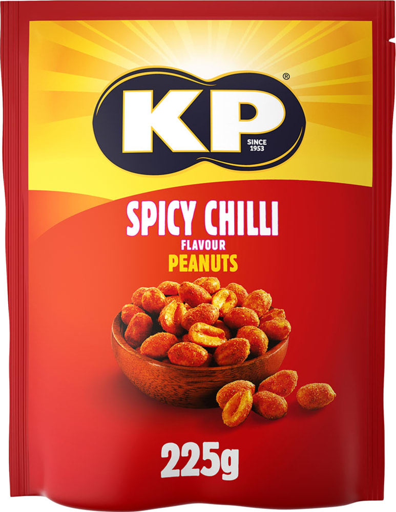 8 x Kp Spicy Chilli Peanuts - 225GM