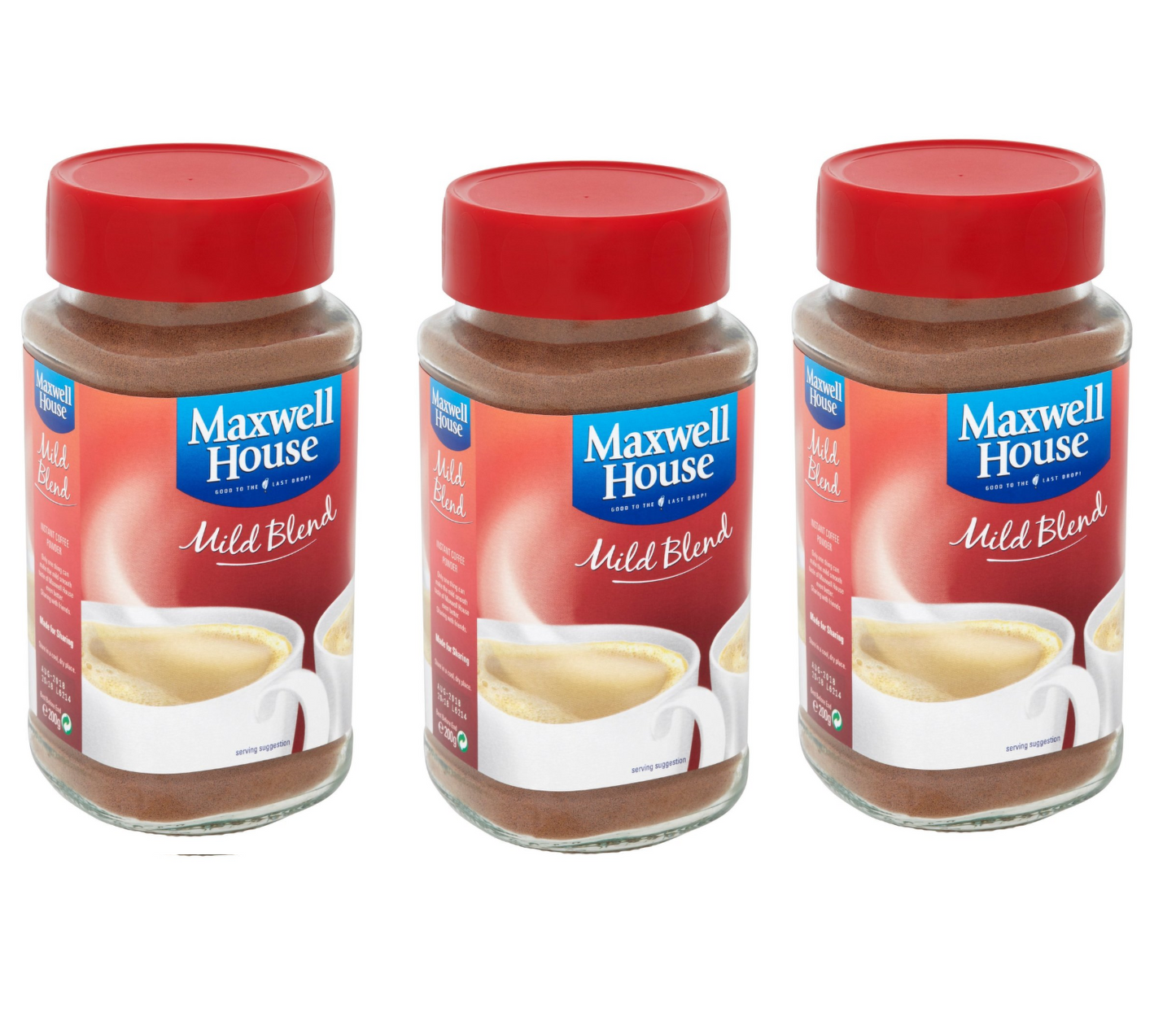 3 x Maxwell House Coffee Powder Mild - 100Gm