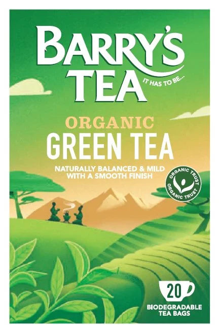 Barrys Tea 20 Organic Green Tea 36G