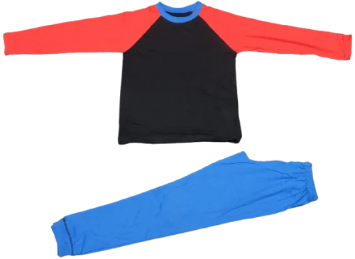 P1016 PLAIN PYJAMAS 9-10 YEARS