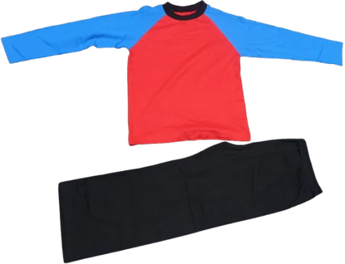 P1018 PLAIN PYJAMAS 5-6 YEARS