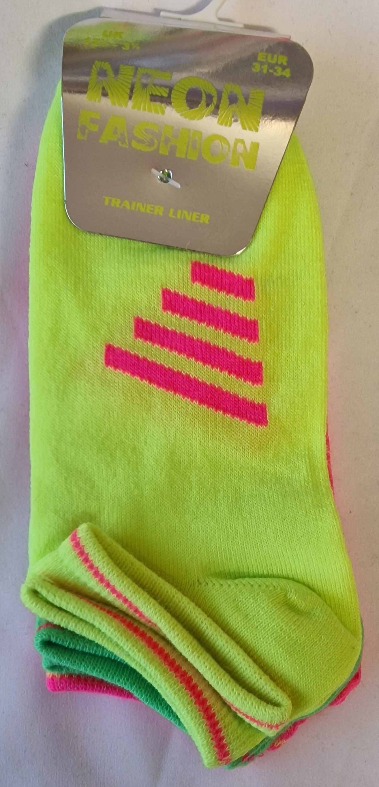 SO16 NEOAN TRAINER SOCKS 3PK UK 12.5-3.5