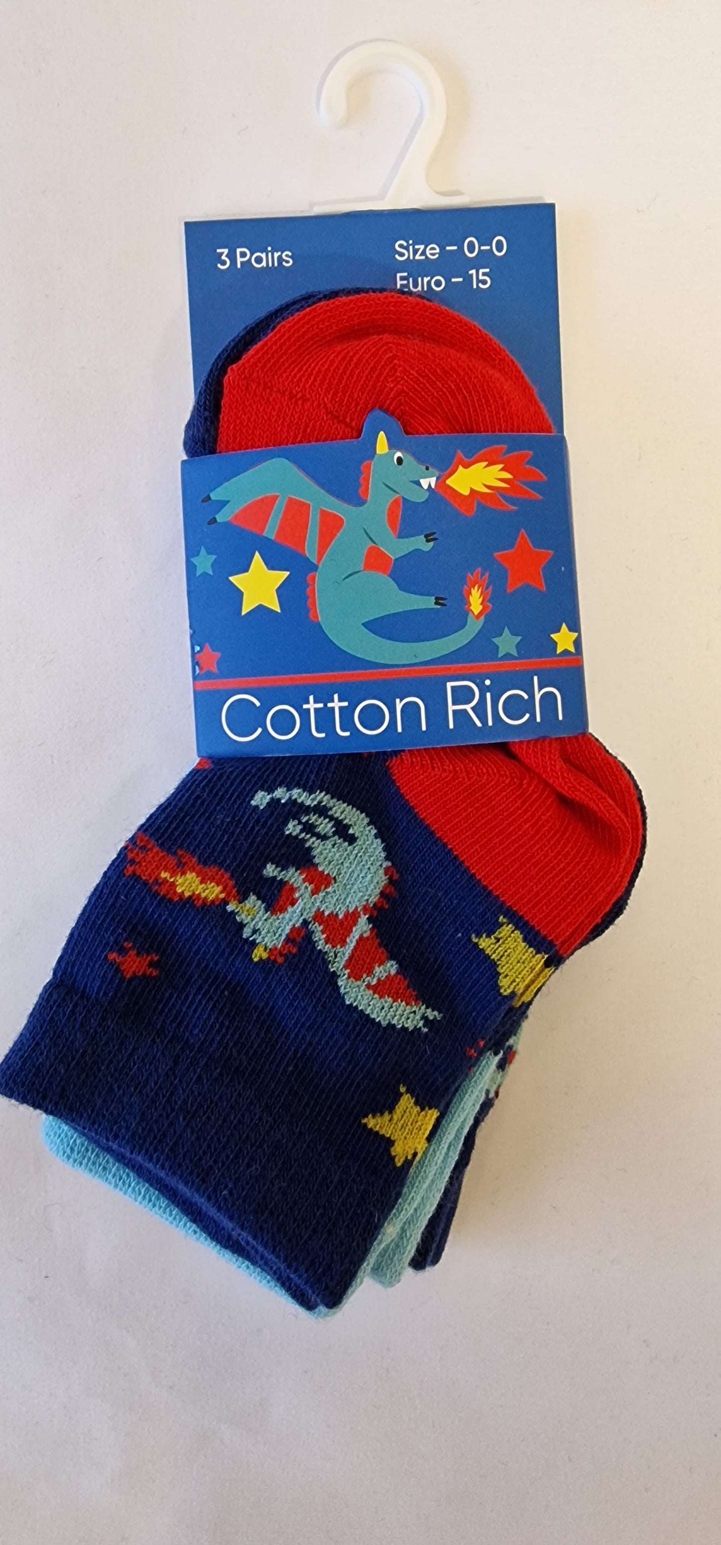 SO23 DRAGONS 3PK BABIES UK 0 - 5.5