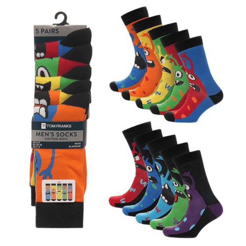 SO86 TEEN/ADULT MONSTER 5PK SIZE 6-11 UK