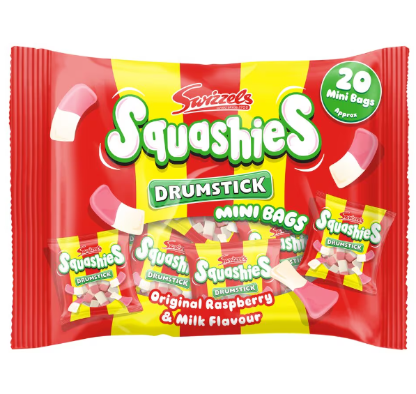10 x Squashies Original Bag Multipack (20 bags) - 280GM