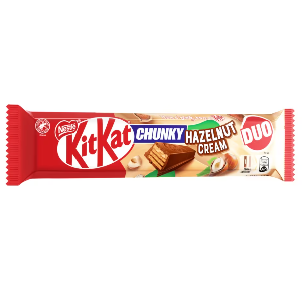 24 x Kitkat Chunky Duo Hazelnut Bar - 64GM