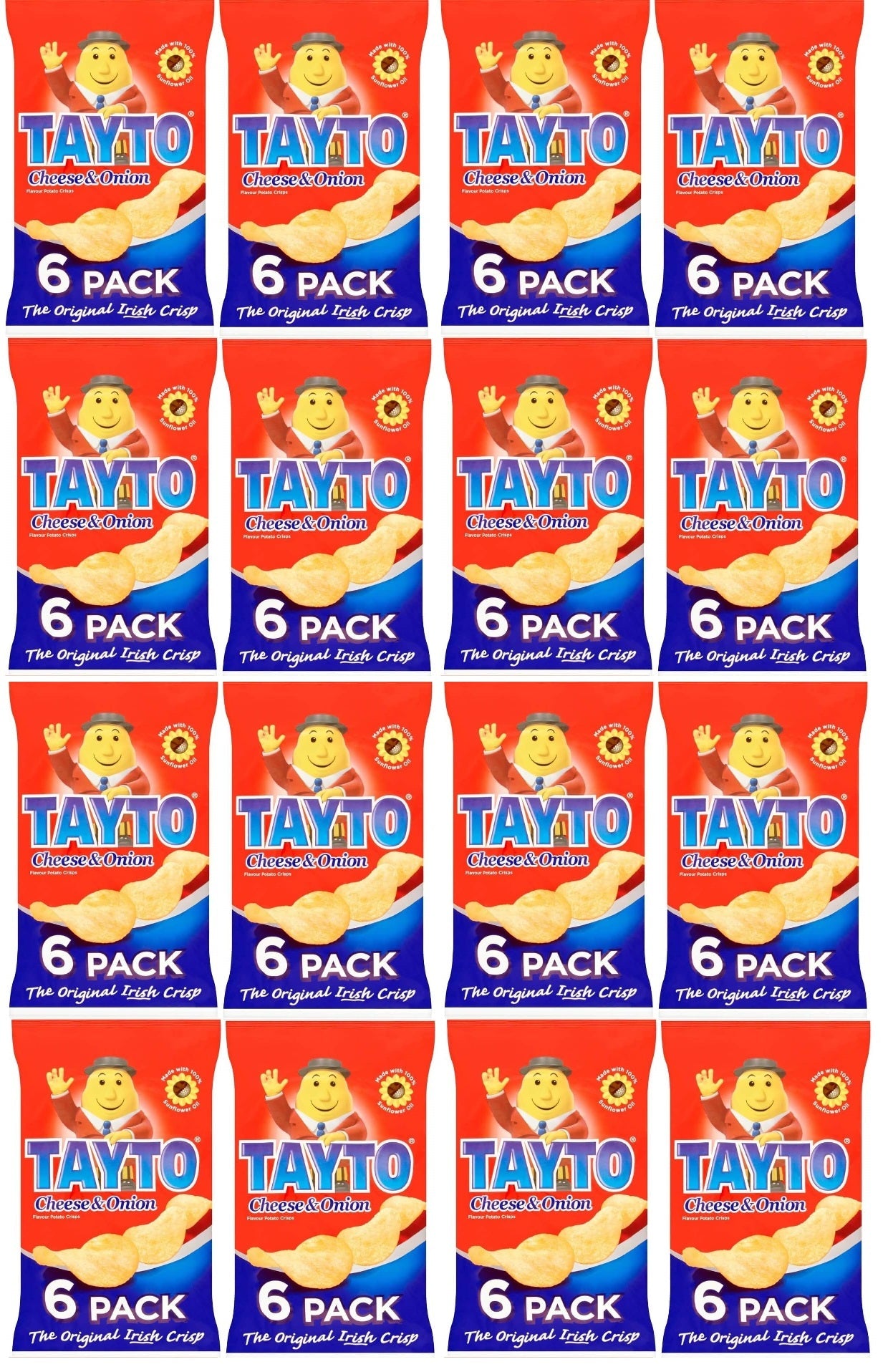 96 x Tayto Cheese and Onion 25g Mega Box