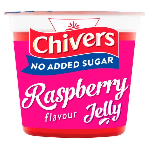 12 x Chivers No Added Sugar Raspberry Flavour Jelly 115G