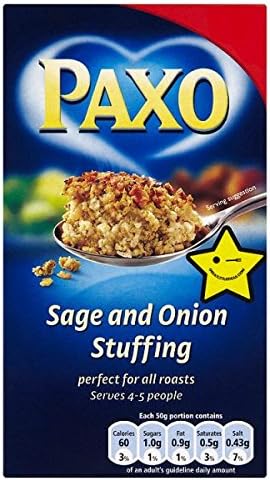 12 x Paxo Sage & Onion Stuffing Mix 85G