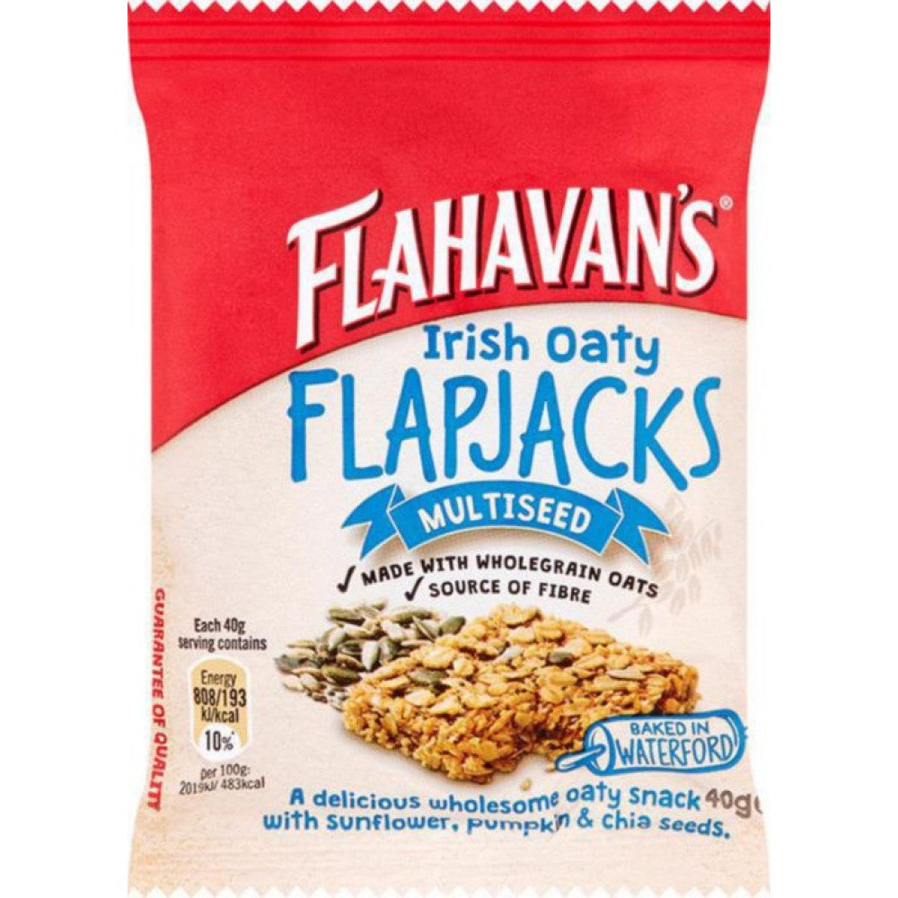 24 x Flahavan's Irish Oaty Flapjacks Multiseed 40G