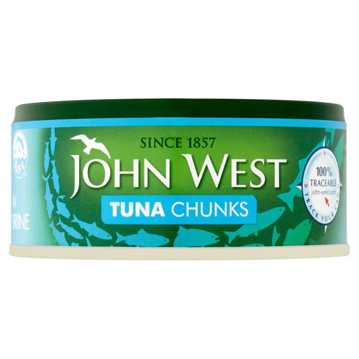 12 x John West Tuna Chunks In Brine 145G
