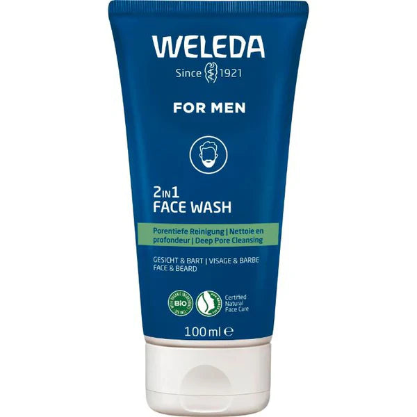 Weleda Men's Face & Beard Wash Gel - 100ml